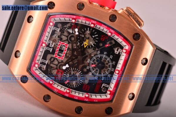 Richard Mille Replica RM005 FM Watch Rose Gold - Click Image to Close